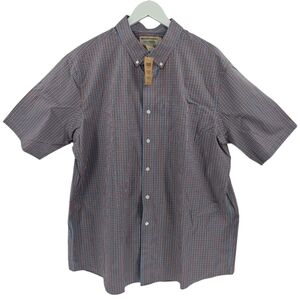 Duluth Trading NWT Wrinkle Fighter Relaxed Fit Short Sleeve Shirt Size XL Tall